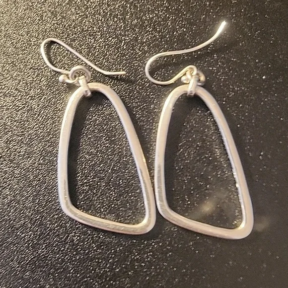 VTG Silpada 925 sterling silver signed geometric earrings! - Picture 10 of 11